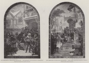 اللوحات الجدارية في البورصة الملكية بواسطة هنريتا راي